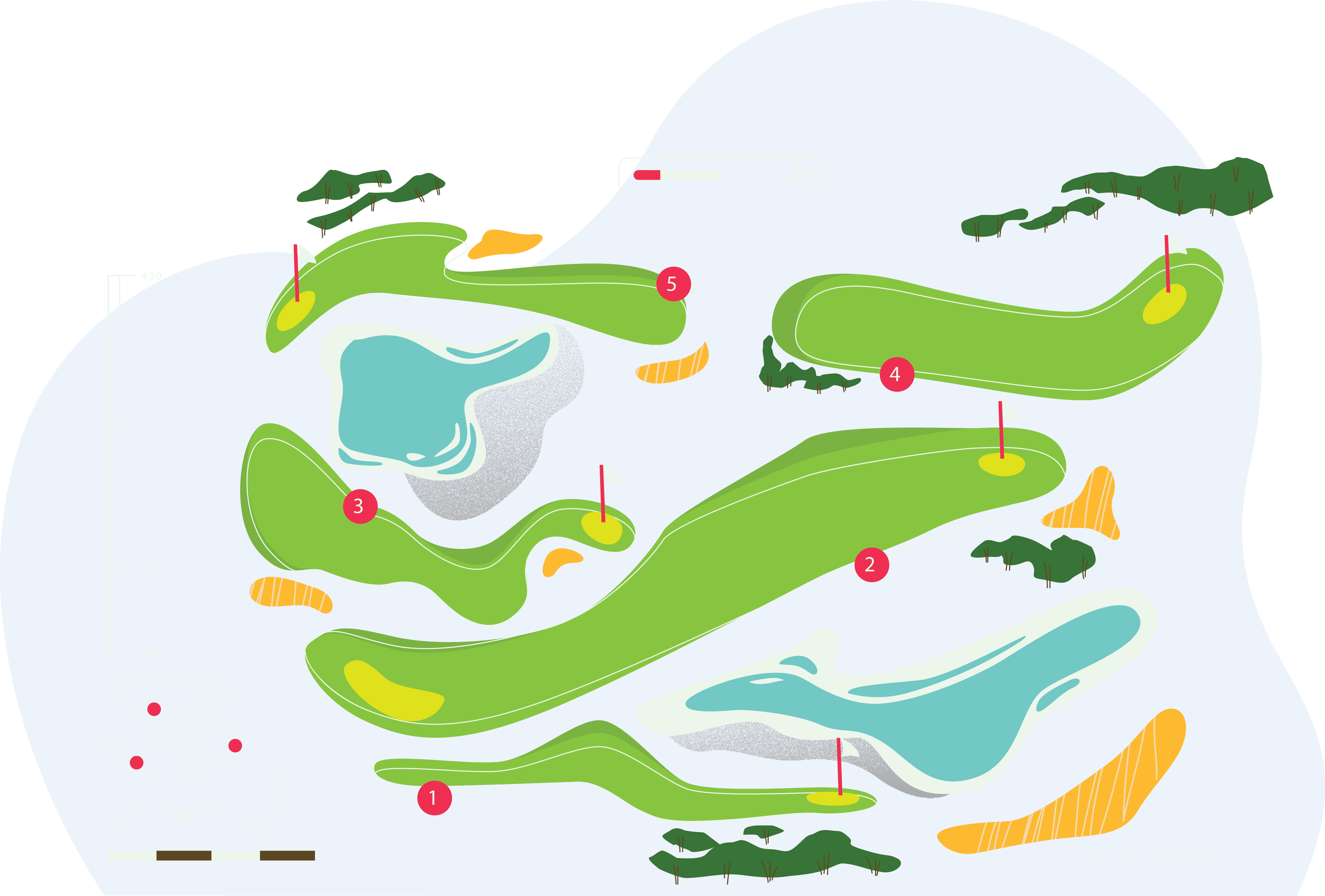 Golf Course Mapping in Google earth